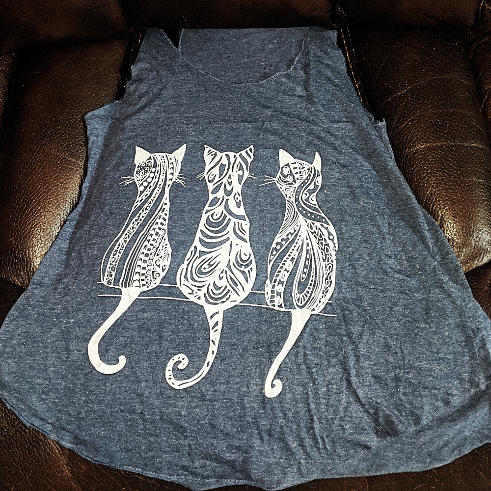 3/$30- Cat Trinity Tank